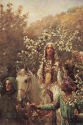 John Collier Queen Guinever-s Maying oil painting reproduction